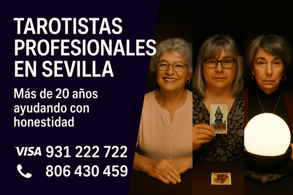 Tarotistas profesionales en Sevilla con experiencia, claridad y guía espiritual.